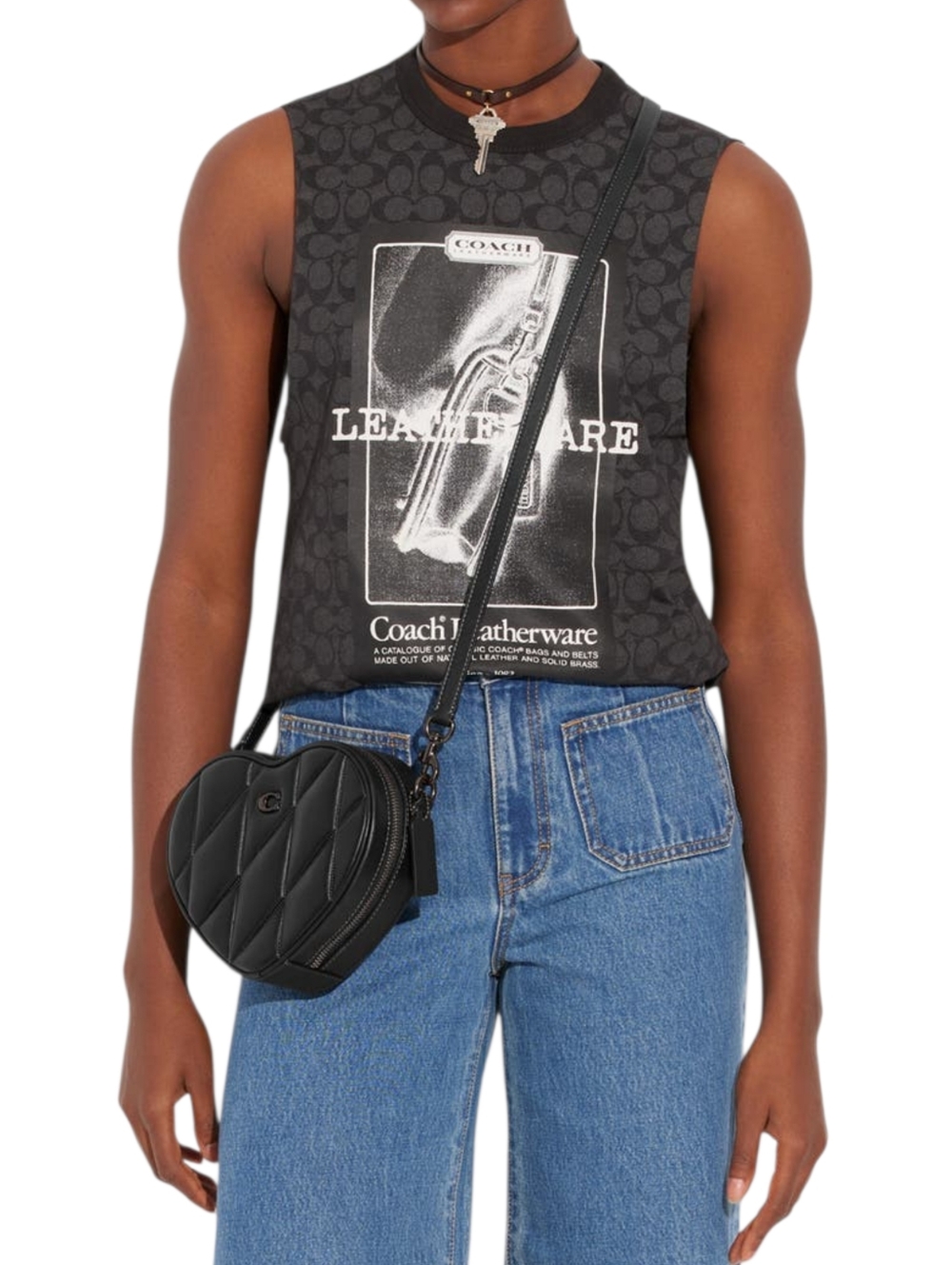 RESERVED COACH Black Quilted Heart Crossbody Bag - RETAIL- FULL INCLUSION - READ - Picture 2 of 16